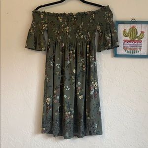 Off the shoulder dress